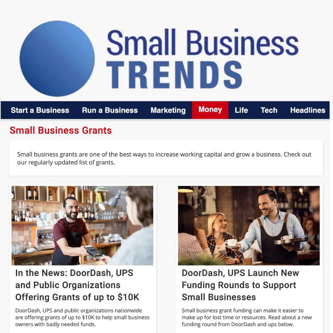 Small Business Grants – Small Business Trends (smallbiztrends.com)