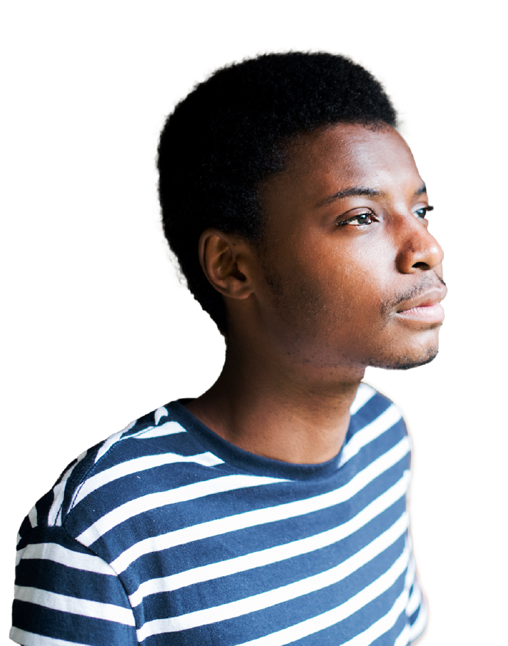 Young Black Male Image Cutout